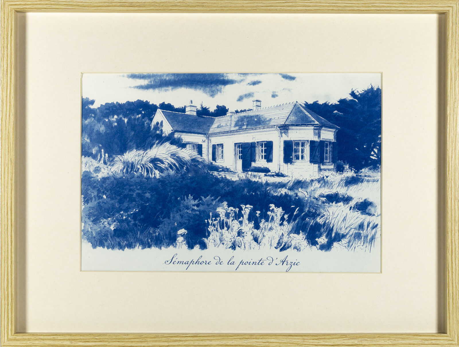 Ancien sémaphore d’Arzic à Belle-Ile-en-Mer, Cyanotype
