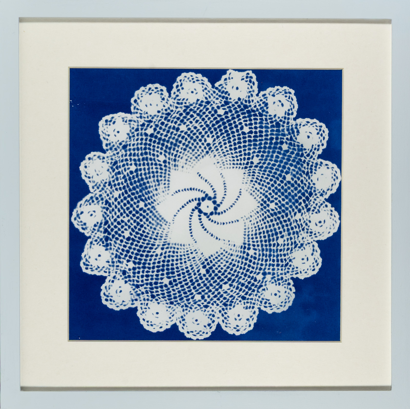 Napperon ancien, Belle-Ile-en-Mer, Cyanotype