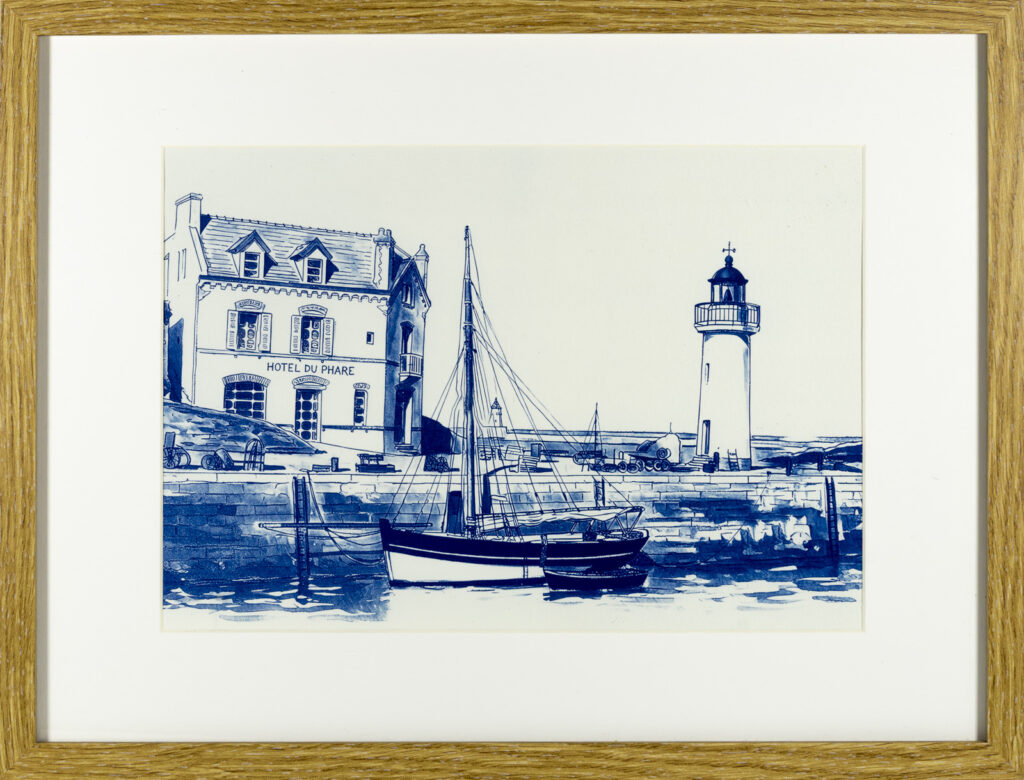 Hôtel du Phare à Sauzon, Cyanotype