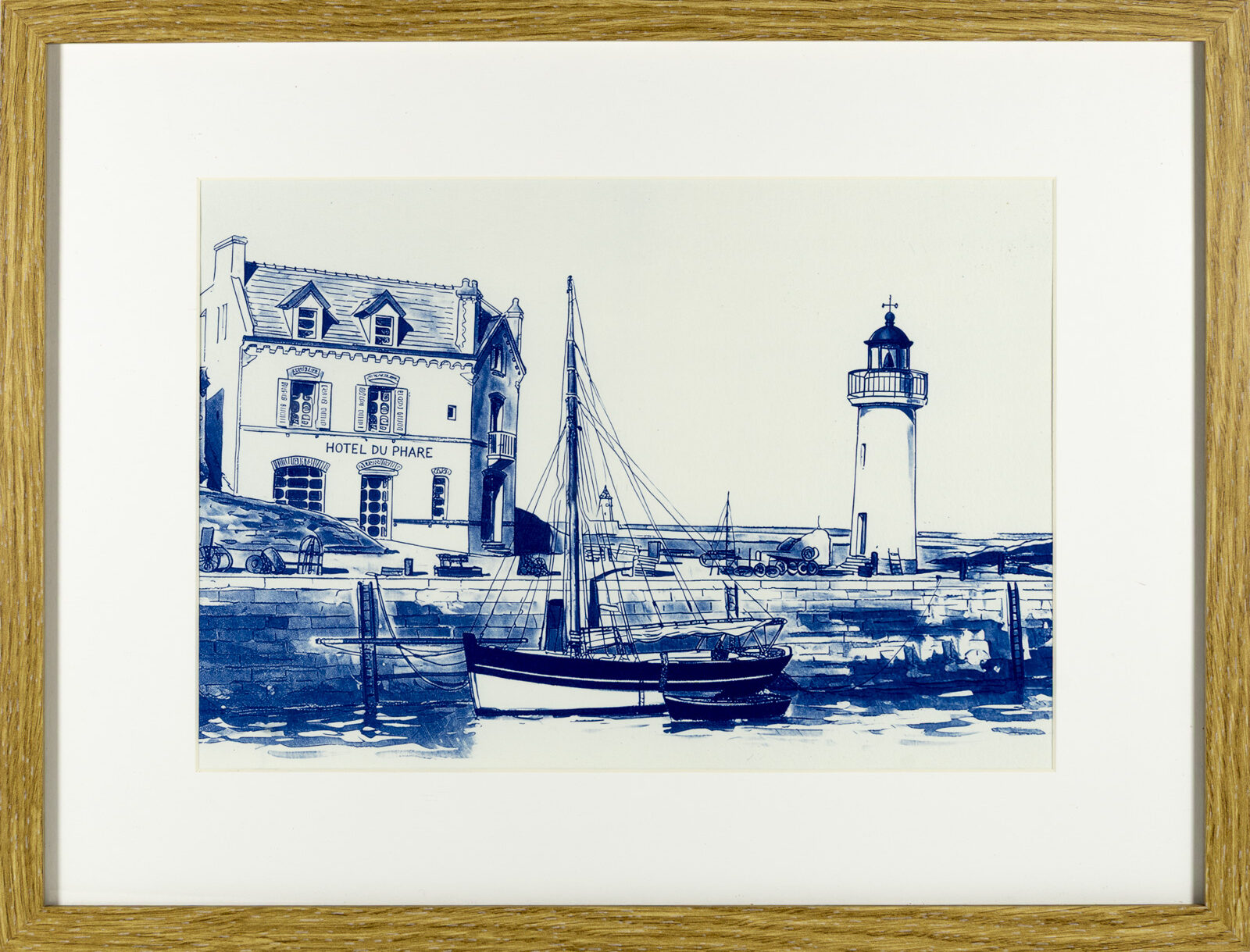 Hôtel du Phare à Sauzon, Cyanotype