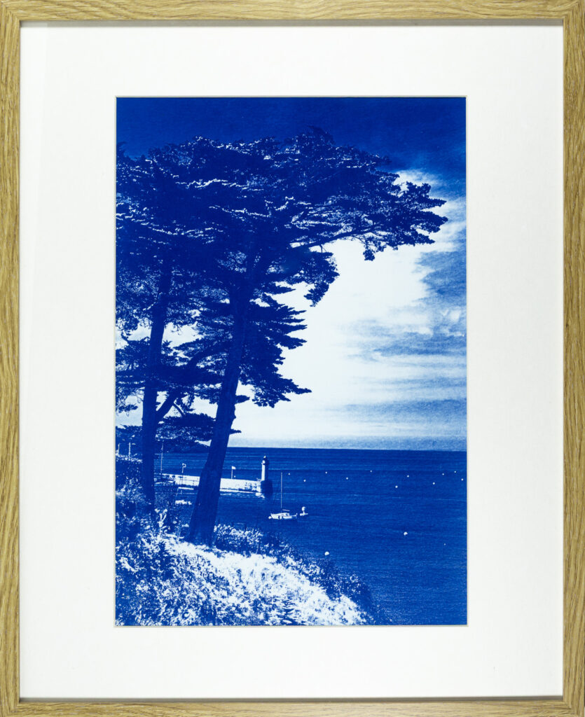 L'entrée du Port de Palais depuis Ramonette, Belle-Ile-en-Mer, Cyanotype