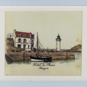 Hôtel du Phare, Port de Sauzon, Belle-Ile-en-Mer, Planche Illustrée